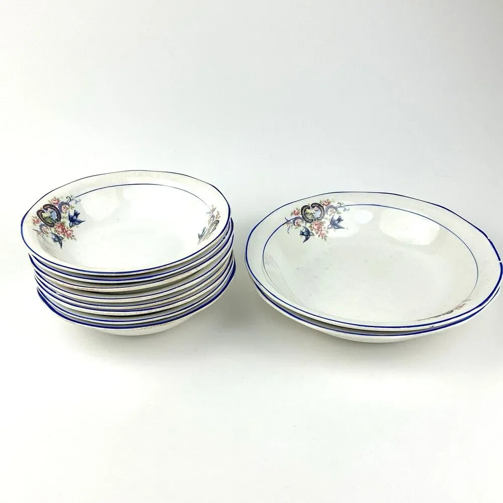 Salem China Vintage Ceramic Bowls Semi-Vitreous | 8